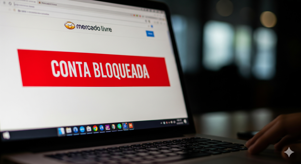 Loja virtual bloqueada indevidamente, vendedor preocupado com vendas suspensas no Mercado Livre